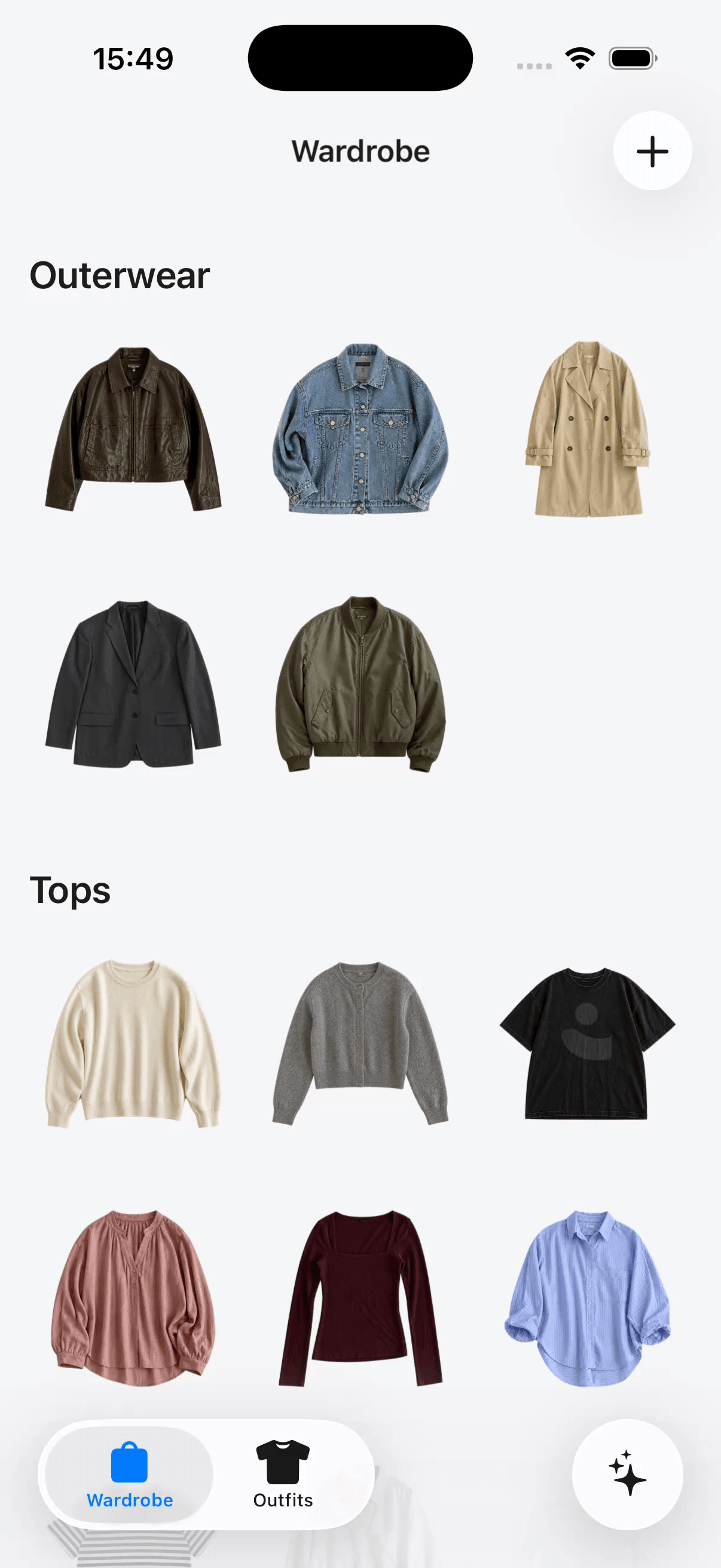 Beyz digital wardrobe screen